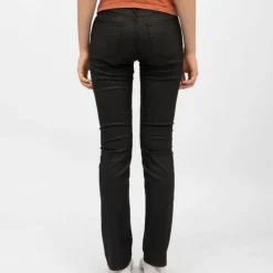 THE KOOPLES Pantalon slim coton mélangé Femme NOIR New