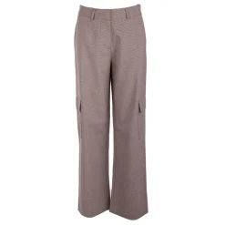 ONLY Pantalon style cargo à carreaux Femme MARRON Outlet