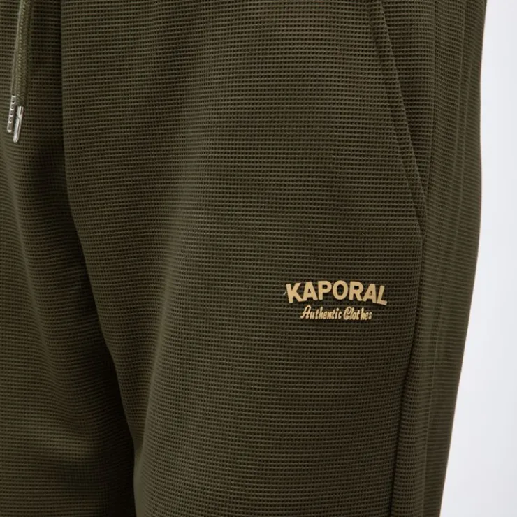 KAPORAL Pantalon texturé regular almonzo Homme KAKI Outlet