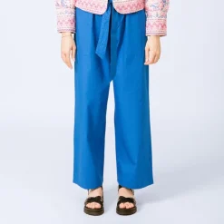 ANTIK BATIK Pantalon toile ketty avec ceinture Femme BLEU ROI Hot