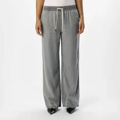 OBJECT Pantalon toile large Femme GRIS Best