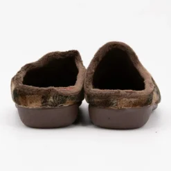 BONADONA Pantoufles à carreaux doux Homme MARRON New