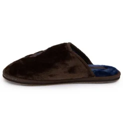 US POLO Pantoufles en fausse fourrure avec grand logo brodé Homme MARRON Best