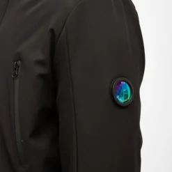 PARAGOOSE Parka à capuche baryo logo écusson holographique Homme NOIR Sale