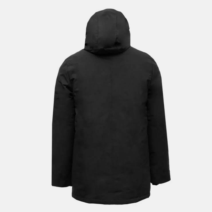PARAGOOSE Parka à capuche col montant butcher Homme NOIR Clearance