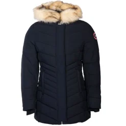 PARAGOOSE Parka ginette avec capuche fausse fourrure Femme BLEU FONCE Sale