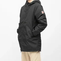 COMPAGNIE DE CALIFORNIE Parka lisse zippé capuche intérieur polaire Homme NOIR Outlet