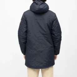 COMPAGNIE DE CALIFORNIE Parka lisse zippé capuche intérieur polaire Homme BLEU FONCE Online