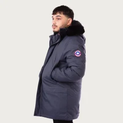 PARAGOOSE Parka macadam navy Homme BLEU FONCE Discount