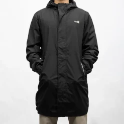 DEELUXE 74 Parka mi longue à capuche zippée avec poches Homme NOIR Clearance