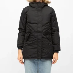 COMPAGNIE DE CALIFORNIE Parka e beverly avec capuche fausse fourrure beige Femme NOIR Discount