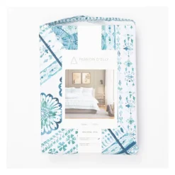 PASSION D ELLY Parure de lit garance 220x240 Mixte BLEU New