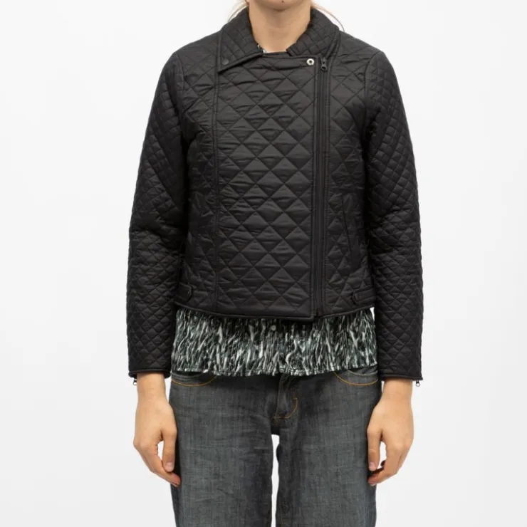 DEELUXE 74 Perfecto matelassé zippé Femme NOIR Discount