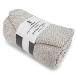 SPRING SUMMER Plaid 240x260cm Mixte Noir GRIS New