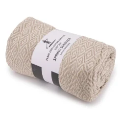 SPRING SUMMER Plaid 240x260cm Mixte Noir BEIGE Outlet