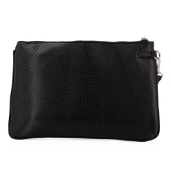 BILL TORNADE Pochette texturée poignet carbone 30x20x2cm Homme NOIR Hot