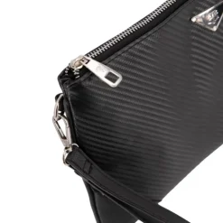 BILL TORNADE Pochette texturée poignet carbone 30x20x2cm Homme NOIR Hot