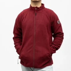 PANAME BROTHERS Polaire zippee black paul Homme BORDEAUX Hot