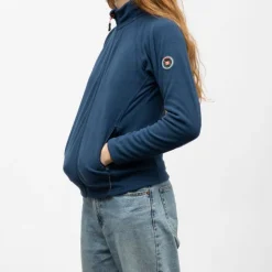 PANAME BROTHERS Polaire zippee taupe paula Femme BLEU INDIGO Discount