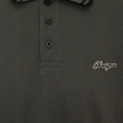 CHEVIGNON Polo Albus coton avec liserés colorés Homme KAKI