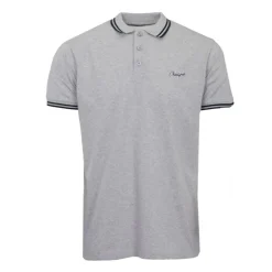 CHEVIGNON Polo Albus coton avec liserés colorés Homme GRIS CLAIR Sale