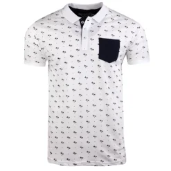 BLAGGIO Polo avec poche à motif palesto Homme BLANC Sale