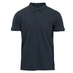 TORRENTE Polo basique uni coton Homme BLEU FONCE New