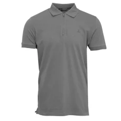 TORRENTE Polo classique zippé manches courtes Homme GRIS Discount