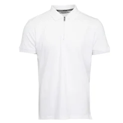 TORRENTE Polo classique zippé manches courtes Homme BLANC Sale