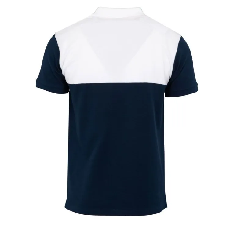 GEORGES RECH Polo color block col zippé avec logo écusson Homme BLEU FONCE Discount