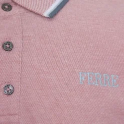 GIANFRANCO FERRE Polo coton Massimo ash avec liseré Homme ROSE Discount