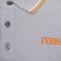 GIANFRANCO FERRE Polo coton Massimo ashrose avec liseré Homme BLEU CLAIR Discount