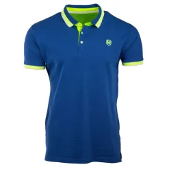 BLAGGIO Polo coton piqué Homme BLEU ROI Discount