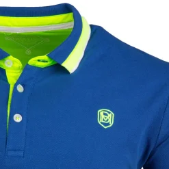 BLAGGIO Polo coton piqué Homme BLEU ROI Discount
