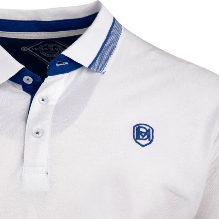BLAGGIO Polo coton piqué Homme BLANC Best