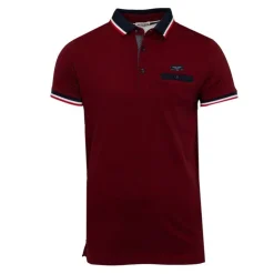 DEELUXE 74 Polo drexler liserés manches avec poche Homme BORDEAUX Sale