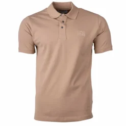 CERRUTI Polo Eduardo uni logo brodé Homme BEIGE Best
