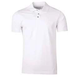 CERRUTI Polo Eduardo uni logo brodé Homme BLANC Sale