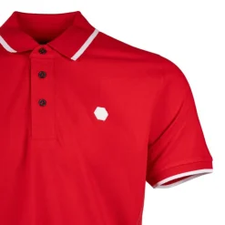 CERRUTI Polo en coton avec liseré isonzo Homme ROUGE Discount