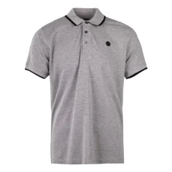 CERRUTI Polo en coton avec liseré isonzo Homme GRIS Sale