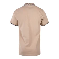 CERRUTI Polo en coton avec liseré isonzo Homme BEIGE Outlet
