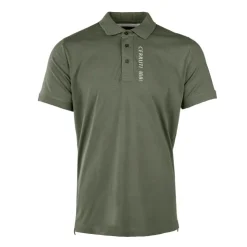 CERRUTI Polo en coton velino logo brodé ical Homme VERT