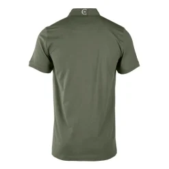 CERRUTI Polo en coton velino logo brodé ical Homme VERT