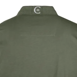 CERRUTI Polo en coton velino logo brodé ical Homme VERT