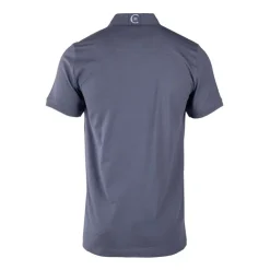 CERRUTI Polo en coton velino logo brodé vertical Homme GRIS Best