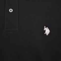 US POLO Polo en piqué king à manches courtes Homme NOIR Clearance