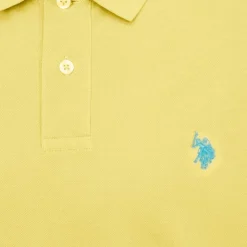 US POLO Polo en piqué king à manches courtes Homme JAUNE