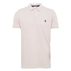 US POLO Polo en piqué king à manches courtes Homme BEIGE Best