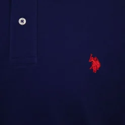 US POLO Polo en piqué king à manches courtes Homme BLEU FONCE Sale