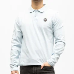 HELVETICA Polo gaia Homme BLEU CLAIR
